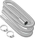 Air heater hose, 300 cm Ã 2.5 cm stainless steel exhaust pipe, parking heater pipe with 2 hose clamps, for parking heater 300CM.