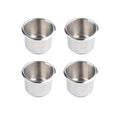 4pcs Universal Marine Boat Cup Holder 68X55mm Stainless Steel Drop-in Drink Holder for Poker Table Sofa_yux.
