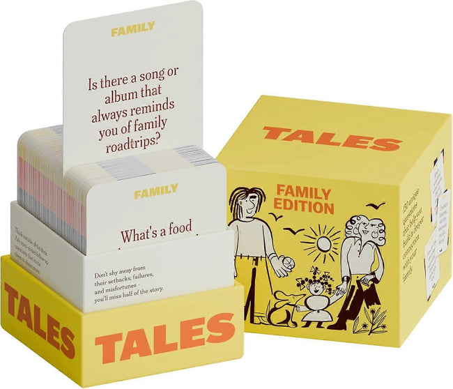 TALES 150 Conversation Cards, Family Edition, Perfect for Family Games for Adults, Teens and Kids, Gifts, Holidays and Gatherings_yux 1pcs. Hover Image