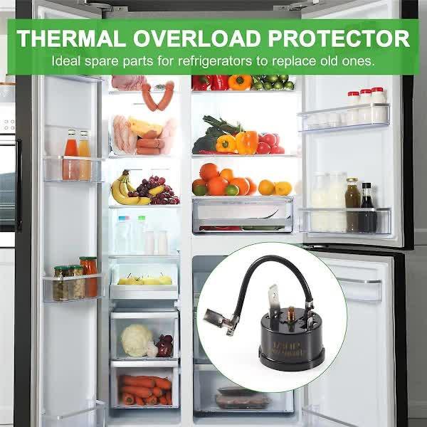 [CA] Compressor Thermal Overload Protector for Hx1/3HP Refrigerator Black.