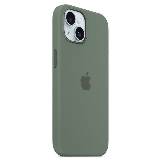iPhone 15 Case Compatible with MagSafe Scratch-resistant Silicone Case - Red Gr_OF Green iPhone 15.