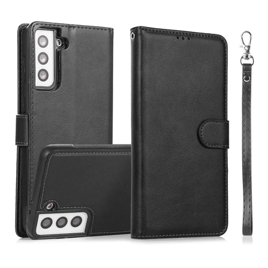 Samsung S22 Wallet Case Magnet Black Black.