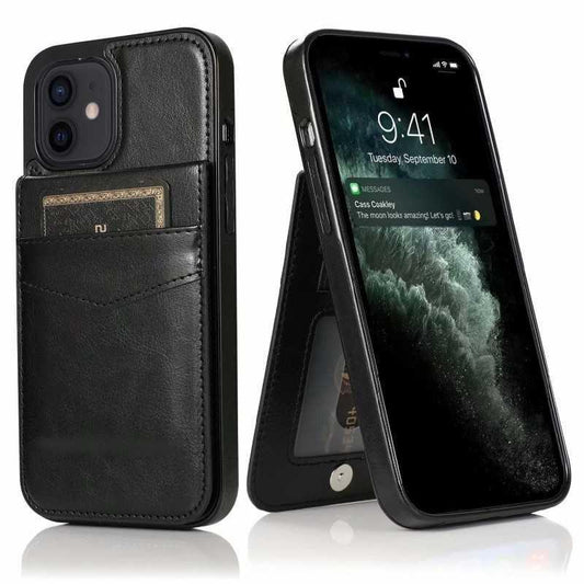 iPhone 13 Mobile Case Card Holder 6CK Retro V3 Black_yux.