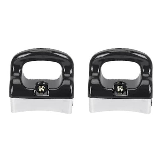 2x Black silver-colored bakelite handle for frying pan saucepan kitchen utensils