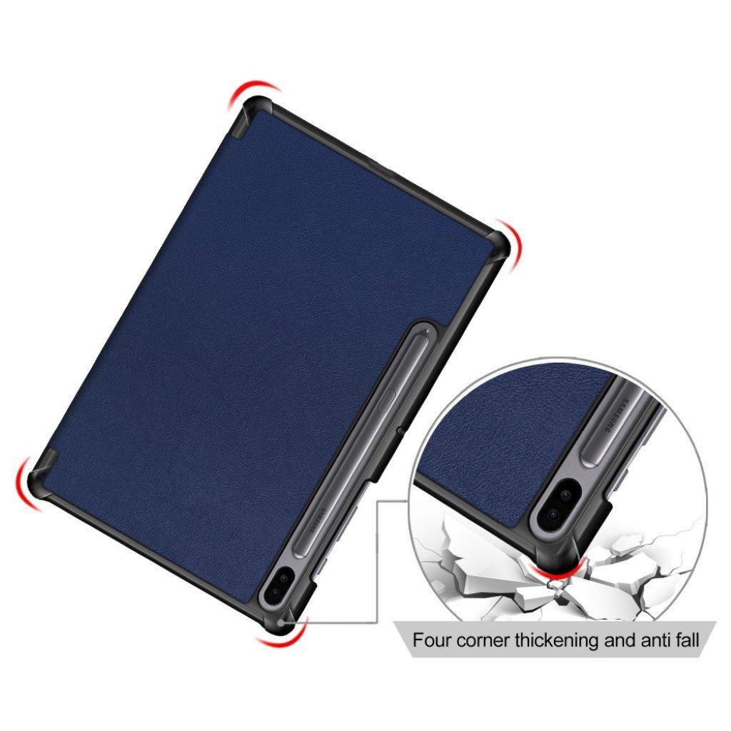 Galaxy Tab S6 Leather Case with Three Flaps.