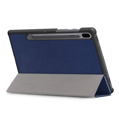 Galaxy Tab S6 Leather Case with Three Flaps.