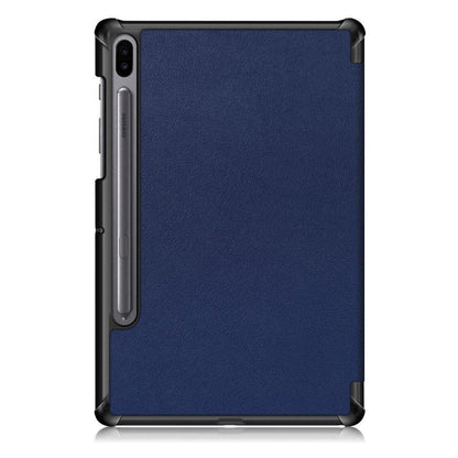 Galaxy Tab S6 Leather Case with Three Flaps.