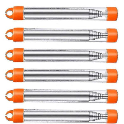 6-Pack Collapsible Stainless Steel Fire Bellows, Collapsible Outdoor Fire Bellows