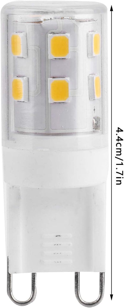 10pcs G9 2W 16LED Mini LED Bulbs, Ceramic Base, Eye Protection, Dimmable Design, Energy Saving Equivalent to 30 Watt Halogen
