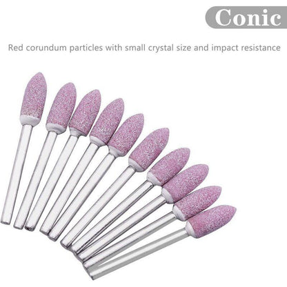 100pcs Abrasive Polishing Mounted Stone Rotary Tool Grinding Wheel for Dremel Rotary Tool 3mm Shank..DEBUNS.
