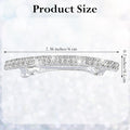 4 PCS Small Sparkly Rhinestone Hair Clips, Silver Crystal Ponytail Holder Side Clips Bling Metal Spring Hair Barrettes for Women Girls Bridal Wedding Engagement Prom Valentines
