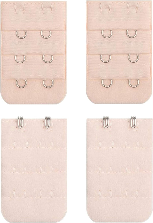 Bra Extender 2 Hook Bra Back Clips Bra Strap Extender Bra Clasp (4pcs)