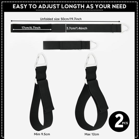 2 Packs Easy Released Adjustable Extension Cord Organizer Holder, Hose Rope Storage Straps Wrap for RV Shed Workshop Garage Organization, Gadgets Tools Gifts for Dad Men, Aluminum Buckle for Hanging