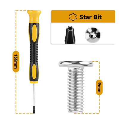 Screwdriver Replacements and 6 Pcs Security Mounting Screws Compatible with myQ Smart Garage Door Video Keypad, Easy to Install