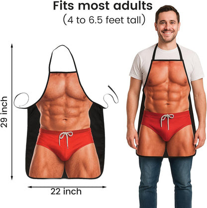 Funny Aprons for Men, Gag Grilling Apron for Men Women Kitchen Cooking Outdoor Party Barbecue