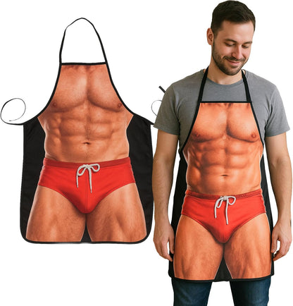 Funny Aprons for Men, Gag Grilling Apron for Men Women Kitchen Cooking Outdoor Party Barbecue