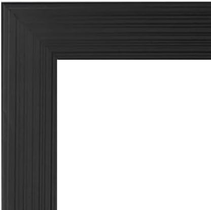 2 Pack 5x7 Picture Frame, Black Picture Frame for Wall and Tabletop Display, Resistant Plastic Photo with Clear Plexiglass for Vertical or Horizontal Display