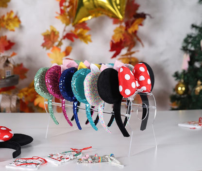 Heaband Holder Organizer,Acrylic Hair Band Ear Display Stand Jewelry Storage for Show Selling.