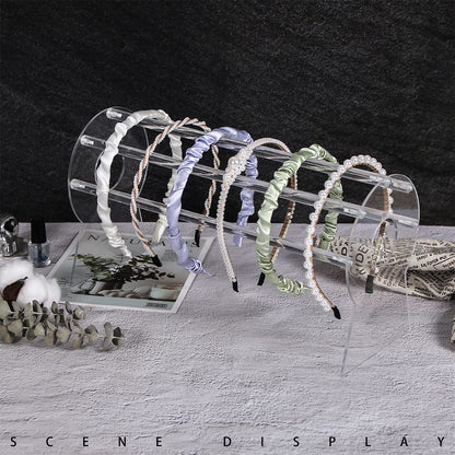 Heaband Holder Organizer,Acrylic Hair Band Ear Display Stand Jewelry Storage for Show Selling.