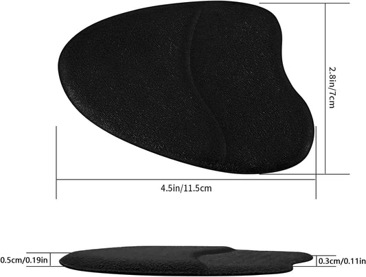 4 Pairs Forefoot Cushion Inserts for Women Shoes,Non-Sliding Insole Pads for Open Toe Heel Pads Inserts for Too Big Shoe,No Slip Heel Grips Liners Pads for Loose Shoe,Ball of Foot Cushions