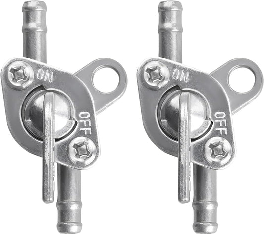 2PCS Inline Fuel Tank Tap Valve, 6mm Motorcycle Inline Fuel Fuel Petcock On Off Switch, Gas Tank Tap Valve Shut Off Valve Switch for ATV 50/70/90/110/125/140/150cc