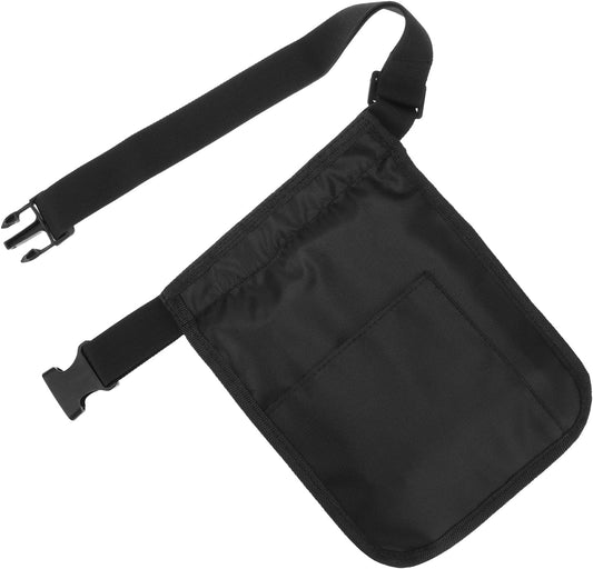 Medical Organizer Belt, Nurse Storage Bag Waist Bag Pouch for Medical Scissors Care Kit Tool, (Black, 10x7')