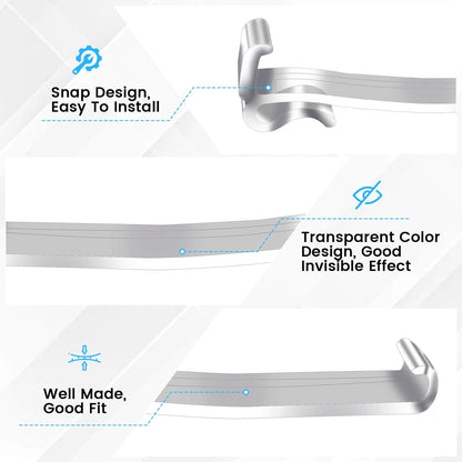 30 Pcs 2.5 Inch Valance Clips, Clear Plastic Valance Clips for Blinds, Window Blinds Hidden Clip for Horizontal Blind Valance