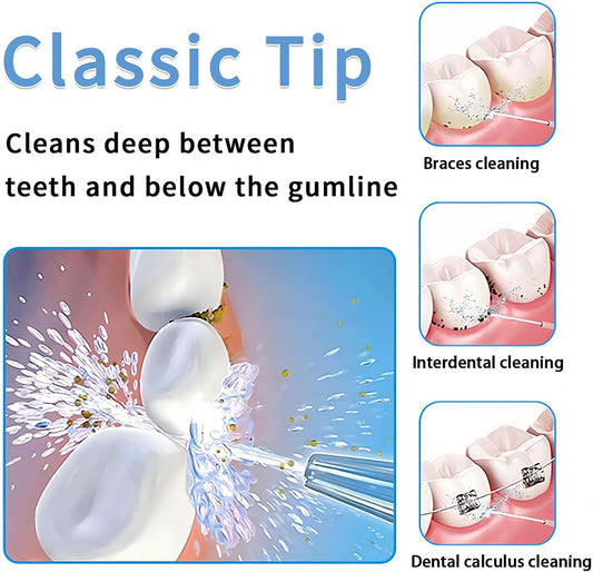 Replacement Heads for Waterpik Water Flosser,Replacement Tips for Waterpik Water Flosser,Easy to lnstall(4 Classic Jet Tips)