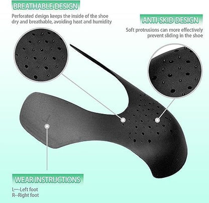 6 Pairs Shoe Crease Protectors for Most Sneakers - Men's 7-12, Women's 5-9