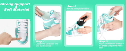 6 Pairs Shoe Crease Protectors for Most Sneakers - Men's 7-12, Women's 5-9