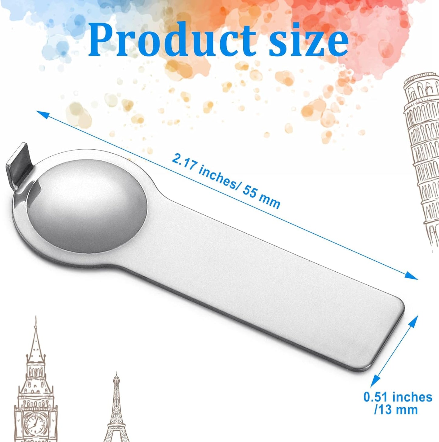 2 Pcs 9mm Italian Charm Tool Double Sided Italian Charm Bracelet Opening Tool for Adding and Removing Bracelets