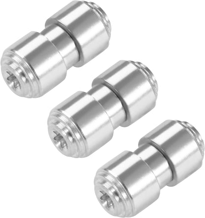 3 Pack Aluminum Alloy Thumb Studs Fit for Benchmade BUGOUT 535 Series Pocket Knives, Silver