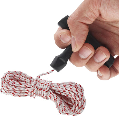 Pull Rope for Small Engine, 3.0mm 10-Meter Lawn Mower Pull Cord with Starter Handles, Recoil Starter Rope Fit for Stihl, Husqvarna, Poulan - Ideal for Chainsaws, Trimmers and Brush Cutters