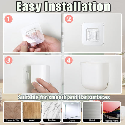 Ice Scoop Holder for Ice Machine Small Self-Adhesive Ice Scoop Holder for Ice Machine and Freezer Wall Mounted Storage Box for IceCream Scoops Keep Ice Scoops Dry and Clean Simple to Install