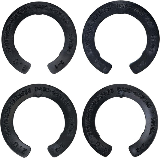 4 Pcs Upgraded DA99-04158A Hinge Shim Refrigerator Door Height Adjustment Kits, Replacement Parts for Samsung 3282540, DA60-00314C, PS6448337 AP5668209,4 Different Thickness