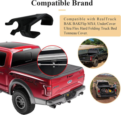 2 pcs 351B0024 Truck Bed Cover Clips, Tonneau Cover Prop Rod Clips, Compatible with RealTruck BAK BAKFlip MX4, Undercover Ultra Flex Hard Folding Truck Bed Tonneau Cover