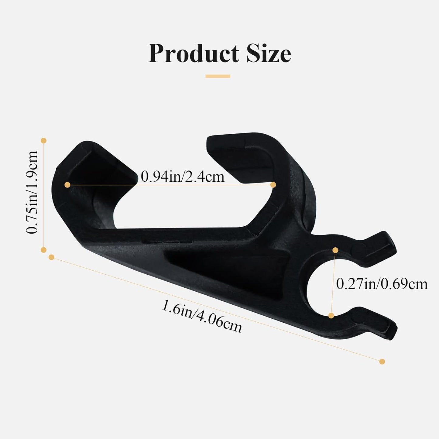 2 pcs 351B0024 Truck Bed Cover Clips, Tonneau Cover Prop Rod Clips, Compatible with RealTruck BAK BAKFlip MX4, Undercover Ultra Flex Hard Folding Truck Bed Tonneau Cover