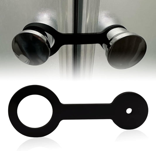 2 Pcs RV Shower Door Latch Strap, Silicone, Black, Fits Most Shower Doors for RV/Camper/Motorhome/Third Wheel, Compatible with Forest River #F100158276 and Jayco #0273349