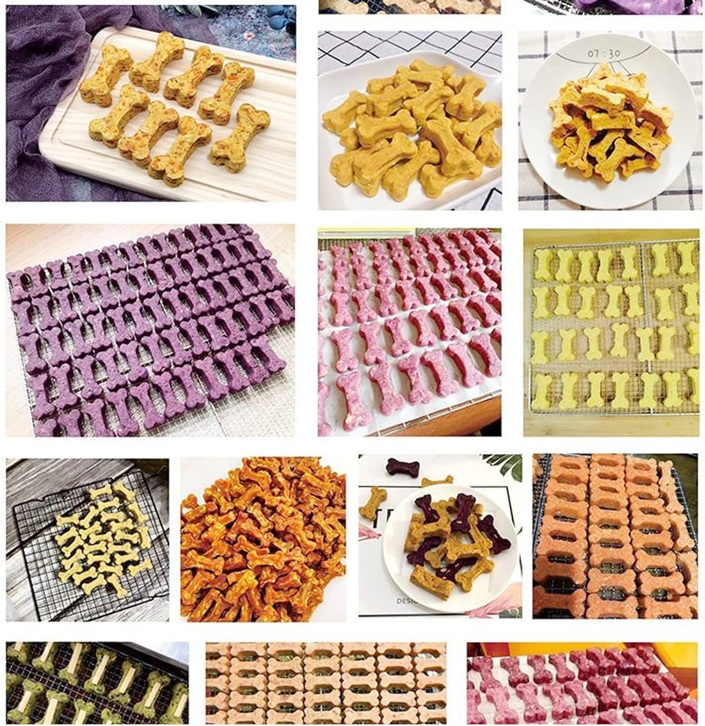 Dog treats Cutters Set 6 Pieces Dog Cookie Cutter sets Different Sizes Mini Small Medium Big Cut Out for Homemade Treats and Baking