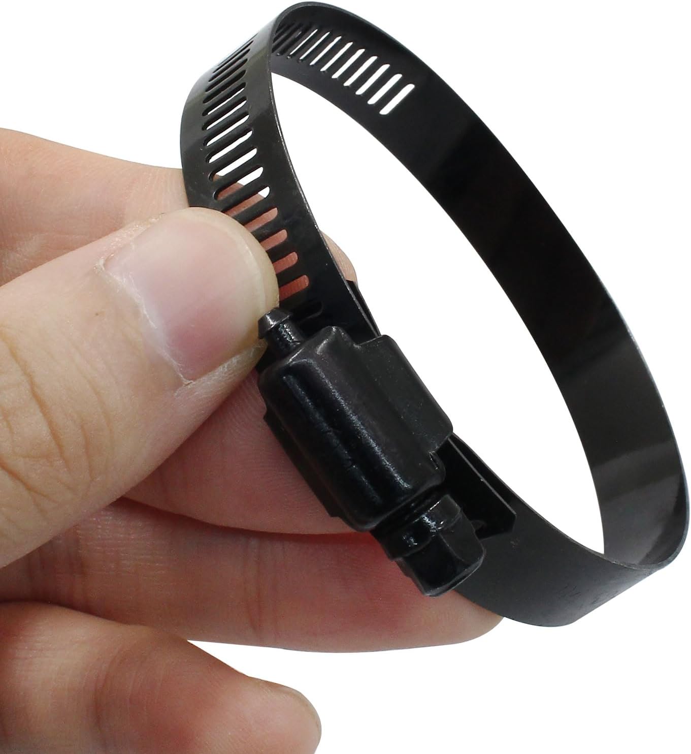 4Pcs 3 Inch Stainless Steel Adjustable 52-76mm Size Range Worm Gear Hose Clamp, Fuel Line Hose Pipe Clamp for Plumbing, Automotive and Mechanical Application