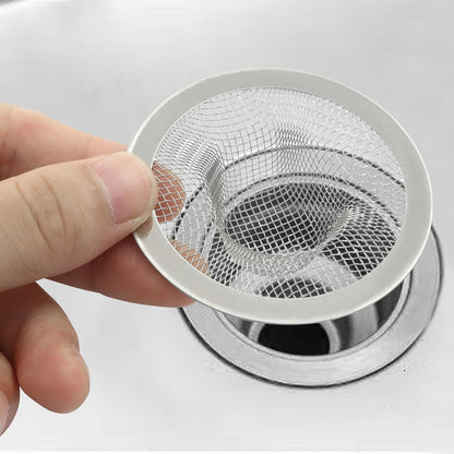4 Pack Heavy Duty Stainless Steel Kitchen Sink Strainer, 2.75" Top / 1" Mesh Slop Basket Filter Trap, Utility Drain Hole for Kitchen Sink/Bathroom Bathtub Wash basin Floor drain Balcony