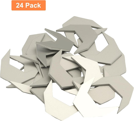 24 Pack Metal Drawer Stoppers, Antique Style Drawer Stops Two Point Drawer Stops, Furniture Parts Accessories for Drawers/Dressers