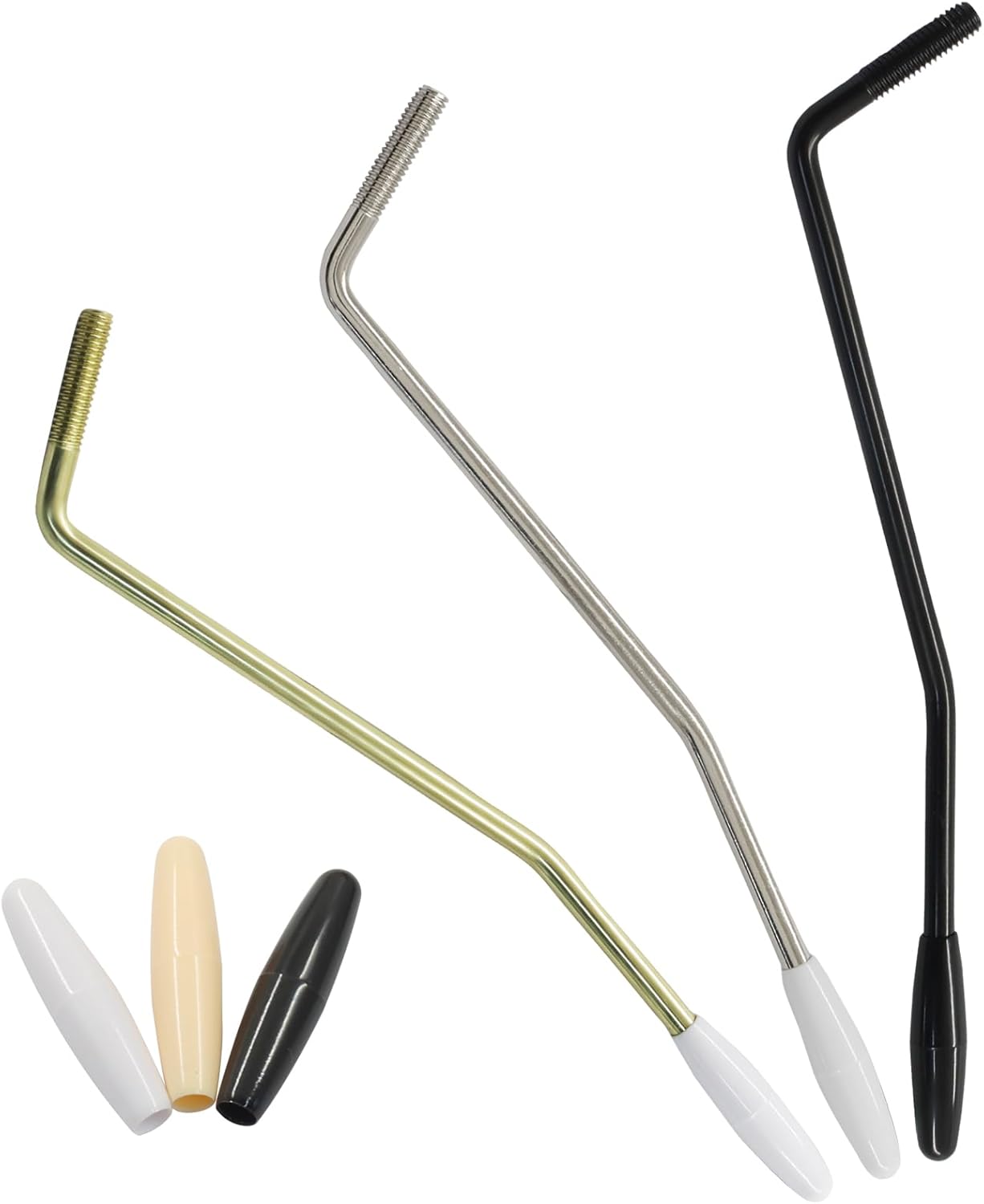 3 Colors 6mm Whammy Bar Tremolo Arm for Electric Guitar, Metal Thread Single Tremolo Arm Compatible with Stratocaster Electric Guitar Replacement