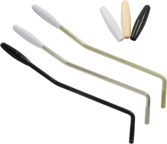 3 Colors 6mm Whammy Bar Tremolo Arm for Electric Guitar, Metal Thread Single Tremolo Arm Compatible with Stratocaster Electric Guitar Replacement