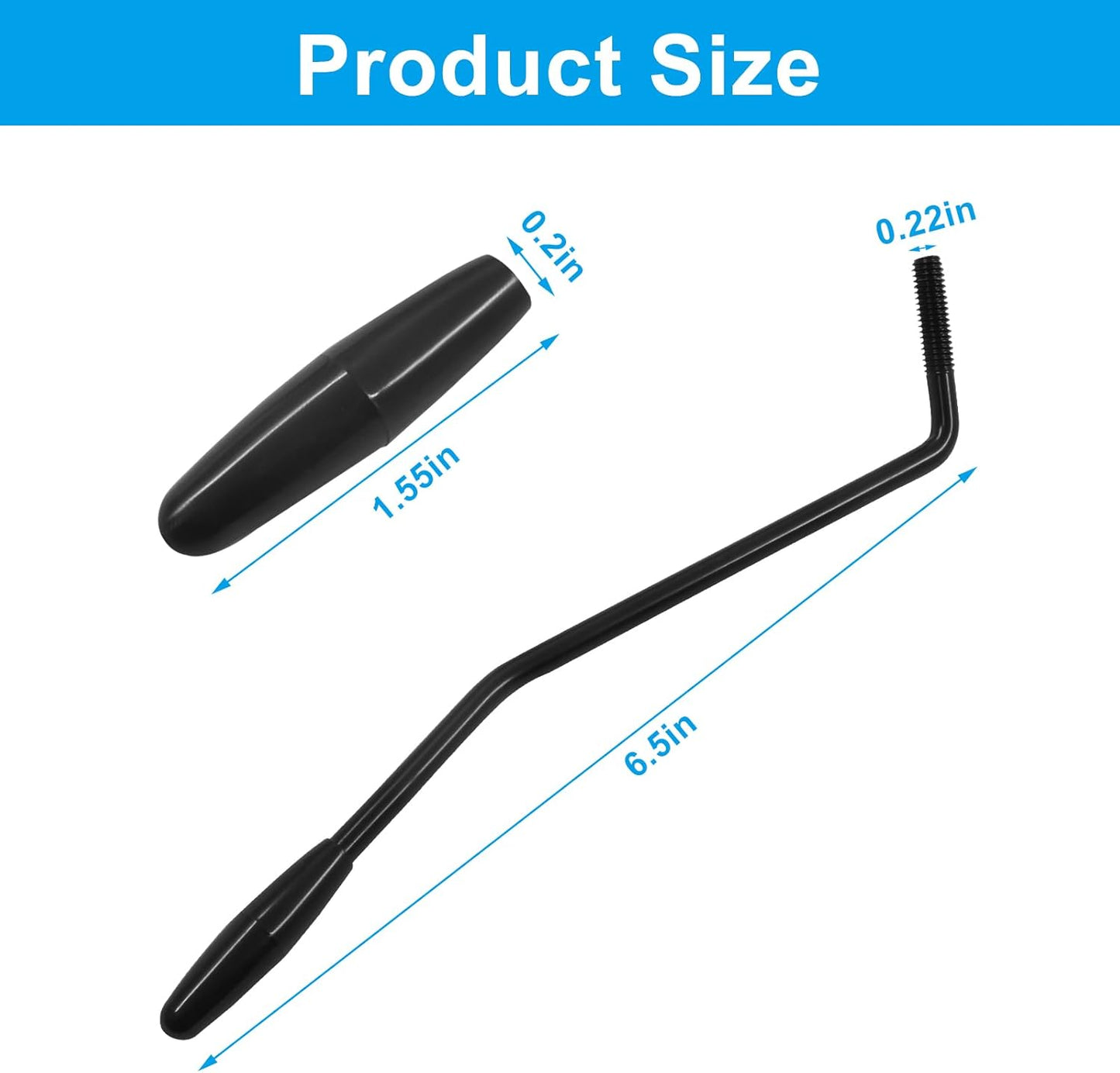 3 Colors 6mm Whammy Bar Tremolo Arm for Electric Guitar, Metal Thread Single Tremolo Arm Compatible with Stratocaster Electric Guitar Replacement