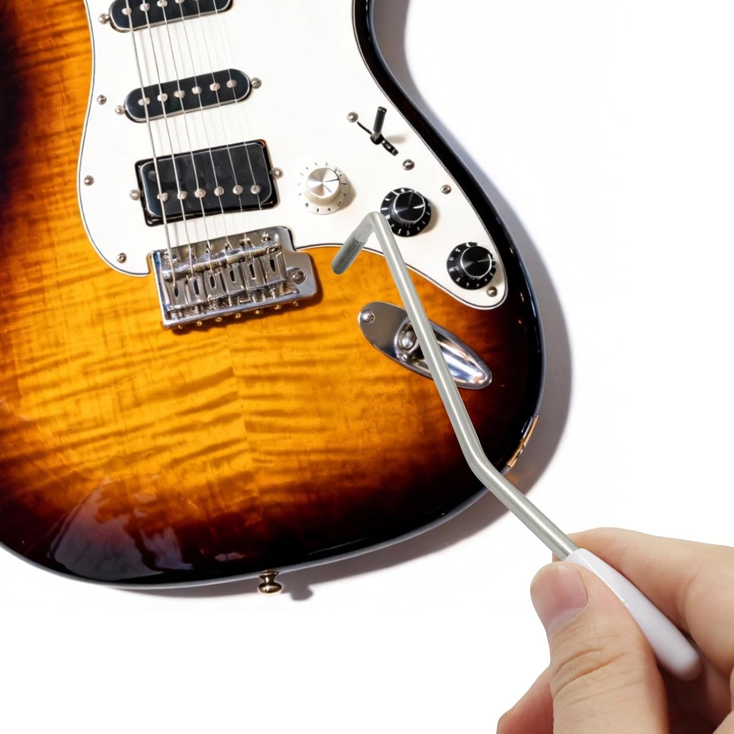 3 Colors 6mm Whammy Bar Tremolo Arm for Electric Guitar, Metal Thread Single Tremolo Arm Compatible with Stratocaster Electric Guitar Replacement