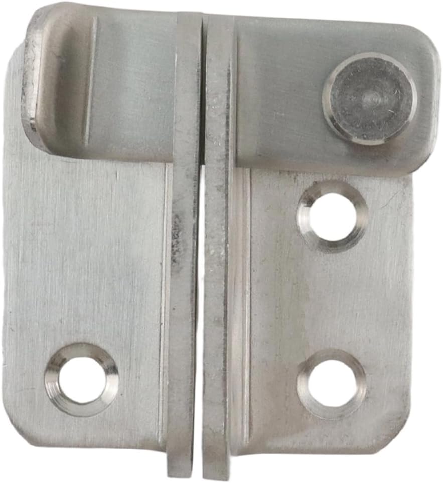 Door Lock Latch Sliding Door Lock Stainless Steel Gate Latches with Padlock Hole Flip Door Latch for Cabinet, Bathroom, Window, Garage Barn Door, Right Open -2pcs