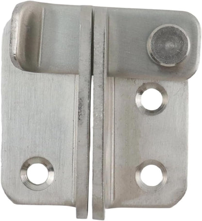 Door Lock Latch Sliding Door Lock Stainless Steel Gate Latches with Padlock Hole Flip Door Latch for Cabinet, Bathroom, Window, Garage Barn Door, Right Open -2pcs