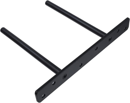 6-inch Floating Shelf Brackets Heavy Duty Hidden Brackets Black Blind Shelf Support for Floating Wood Shelves