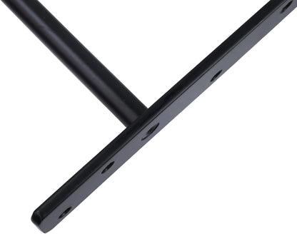 6-inch Floating Shelf Brackets Heavy Duty Hidden Brackets Black Blind Shelf Support for Floating Wood Shelves